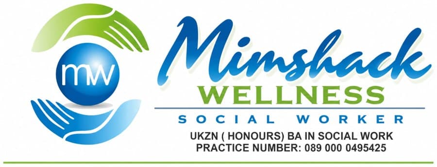Mimshack Wellness, social worker. UKZN (Honours) BA in Social Work. Practice number 089 000 0495425.